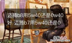 迈腾b8用5w40还是0w40好 迈腾b7用5w40还是0w40