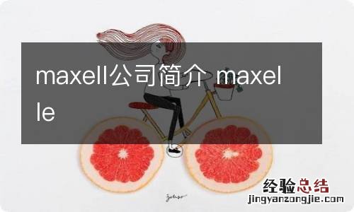 maxell公司简介 maxelle