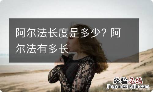 阿尔法长度是多少? 阿尔法有多长