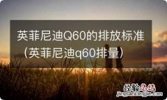 英菲尼迪q60排量 英菲尼迪Q60的排放标准