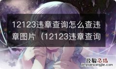 12123违章查询怎么查违章图片上传不了 12123违章查询怎么查违章图片