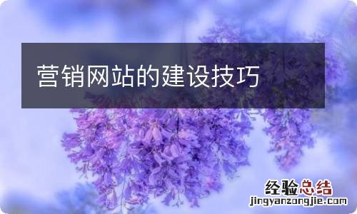 营销网站的建设技巧
