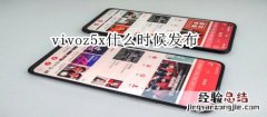 vivoz5x什么时候发布