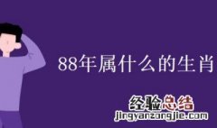 88年属什么的生肖 88年属什么的生肖多大年龄