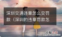 深圳的违章罚款怎么交 深圳交通违章怎么交罚款