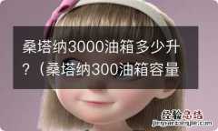 桑塔纳300油箱容量 桑塔纳3000油箱多少升?