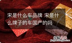 宋是什么车品牌 宋是什么牌子的车国产的吗