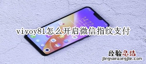 vivoy81怎么开启微信指纹支付