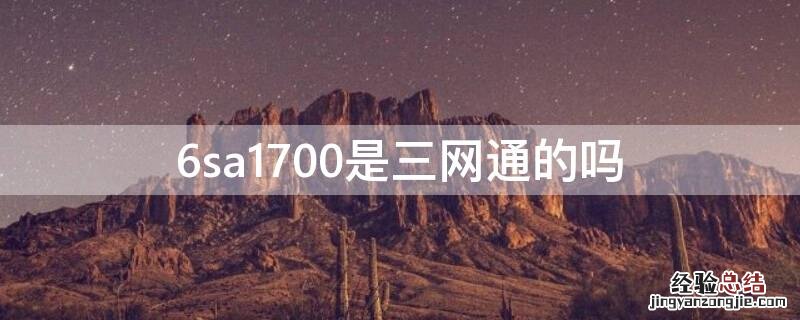 6sa1700是三网通的吗 6sa1700是不是全网通