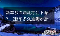 新车多久油耗才会下降?磨合期如何省油 新车多久油耗才会下降？