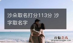 沙朵取名打分113分 沙字取名字