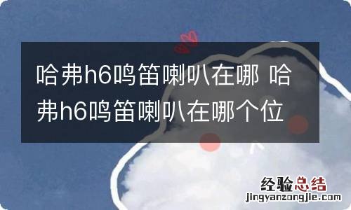 哈弗h6鸣笛喇叭在哪 哈弗h6鸣笛喇叭在哪个位置