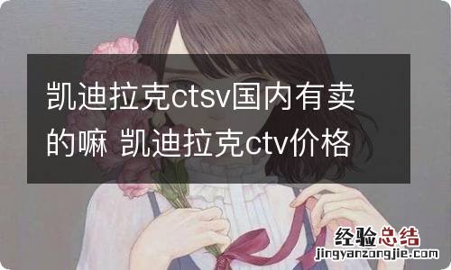 凯迪拉克ctsv国内有卖的嘛 凯迪拉克ctv价格