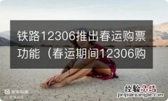 春运期间12306购票时间 铁路12306推出春运购票功能