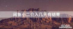 闲鱼小二介入几天有结果 闲鱼店小二介入多久有结果