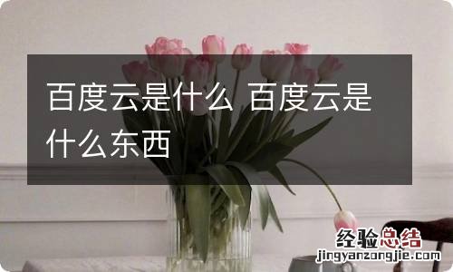 百度云是什么 百度云是什么东西