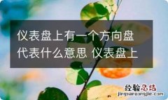 仪表盘上有一个方向盘代表什么意思 仪表盘上出现一个方向盘是什么故障