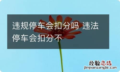 违规停车会扣分吗 违法停车会扣分不