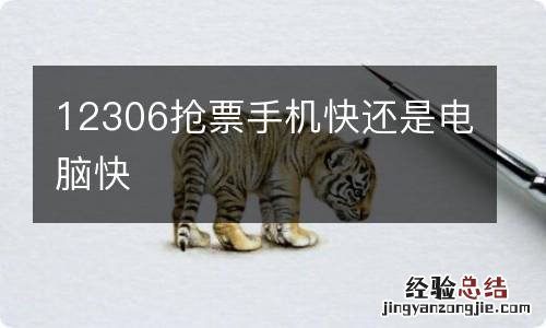 12306抢票手机快还是电脑快