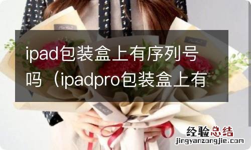 ipadpro包装盒上有序列号吗 ipad包装盒上有序列号吗