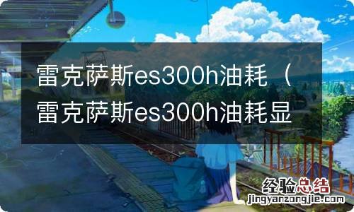 雷克萨斯es300h油耗显示设置 雷克萨斯es300h油耗