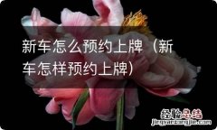 新车怎样预约上牌 新车怎么预约上牌