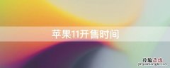 iphone 11开售时间 iPhone11开售时间