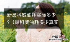 昂科威油耗多少真实油耗多少 新昂科威油耗实际多少?