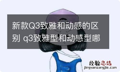 新款Q3致雅和动感的区别 q3致雅型和动感型哪个更好看