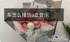 车怎么播放u盘音乐