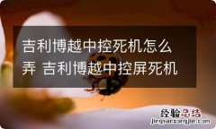 吉利博越中控死机怎么弄 吉利博越中控屏死机