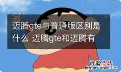 迈腾gte与普通版区别是什么 迈腾gte和迈腾有什么区别