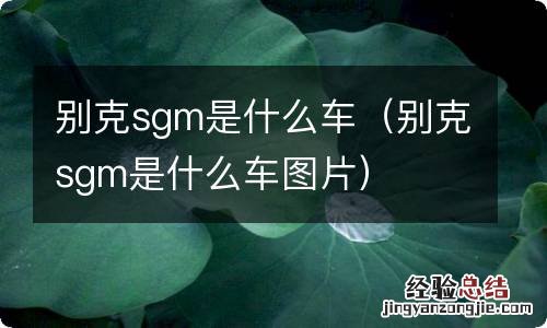 别克sgm是什么车图片 别克sgm是什么车