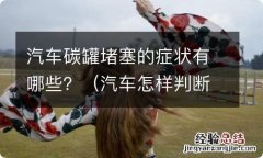 汽车怎样判断碳罐堵塞 汽车碳罐堵塞的症状有哪些？