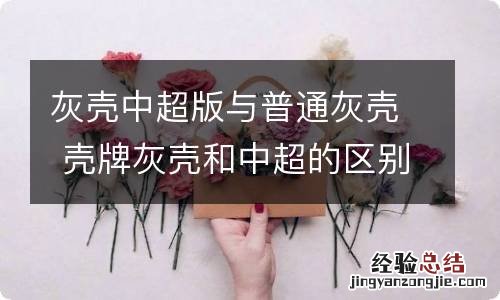 灰壳中超版与普通灰壳 壳牌灰壳和中超的区别
