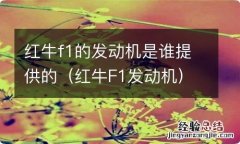 红牛F1发动机 红牛f1的发动机是谁提供的