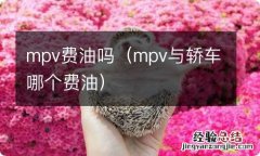 mpv与轿车哪个费油 mpv费油吗