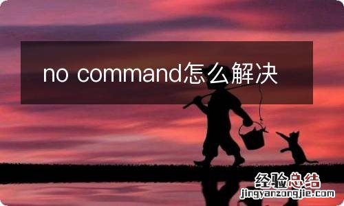 no command怎么解决