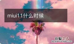 miui11什么时候