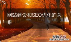 网站建设和SEO优化的关系