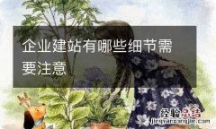 企业建站有哪些细节需要注意