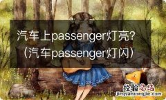 汽车passenger灯闪 汽车上passenger灯亮？