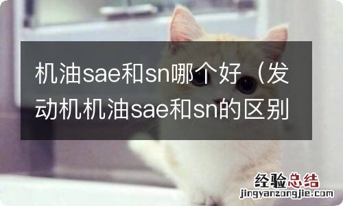 发动机机油sae和sn的区别 机油sae和sn哪个好