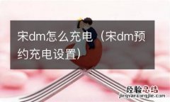 宋dm预约充电设置 宋dm怎么充电