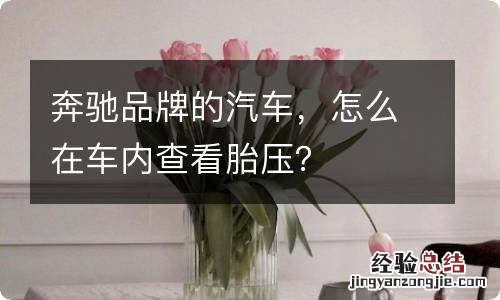 奔驰品牌的汽车，怎么在车内查看胎压？