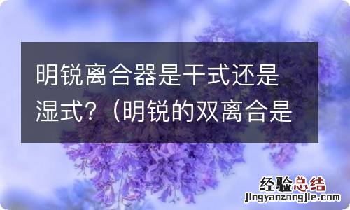 明锐的双离合是干式还是湿式 明锐离合器是干式还是湿式?