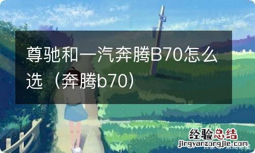 奔腾b70 尊驰和一汽奔腾B70怎么选