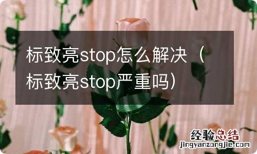 标致亮stop严重吗 标致亮stop怎么解决