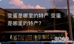 变蛋是哪里的特产 变蛋是哪里的特产?