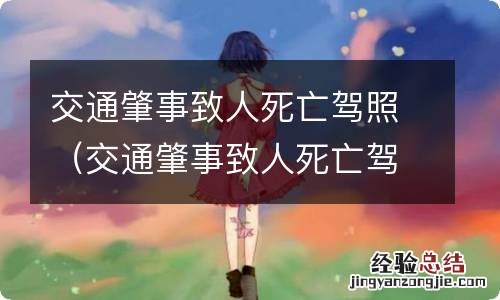 交通肇事致人死亡驾照被吊销多久可以重新考试 交通肇事致人死亡驾照